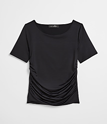 Petite LOFT Versa 360 Knit Ruched Top carousel Product Image 5