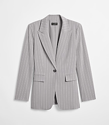 Petite LOFT Versa Seasonless Stretch Tailored Blazer in Stripe carousel Product Image 5