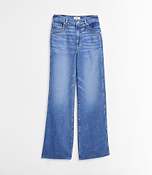 Rivete Tall Side Paneled Fresh Cut High Rise Relaxed Wide Leg Jeans in Diem Wash carousel Product Image 4