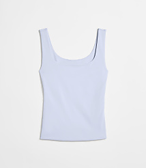 A light blue tank top lies flat against a white background. carousel Product Image 5
