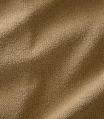 A close-up view of a textured, tan knitted fabric fills the frame, with soft folds and shadows creating depth. carousel Product Image 4