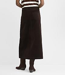 Petite Brushed Corduroy Midi Skirt carousel Product Image 3