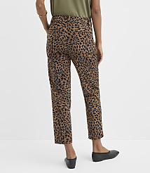 Petite Riviera Slim Pants in Leopard Print carousel Product Image 3