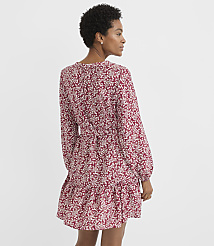 Petite Garden Balloon Sleeve Mini Flounce Dress carousel Product Image 3