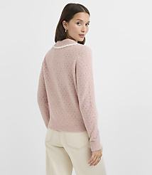 Petite Pointelle Sailor Collar Cardigan carousel Product Image 3