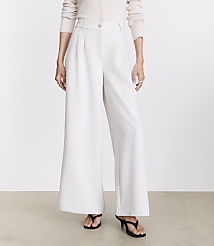 Petite LOFT Versa Crepe Drape Palazzo Pant carousel Product Image 2