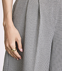 Petite LOFT Versa Seasonless Stretch Double Pleat Shorts in Mini Houndstooth carousel Product Image 4