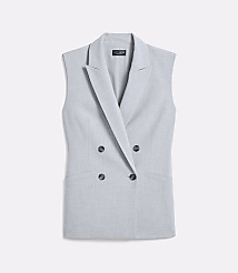 Petite LOFT Versa Seasonless Stretch Sleeveless Blazer in Heather carousel Product Image 5