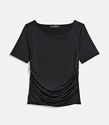Petite LOFT Versa 360 Knit Ruched Top carousel Product Image 5