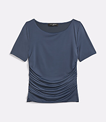 Petite LOFT Versa 360 Knit Ruched Top carousel Product Image 3