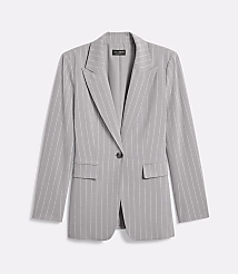 Petite LOFT Versa Seasonless Stretch Tailored Blazer in Stripe carousel Product Image 11