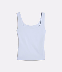 A light blue tank top lies flat against a white background. carousel Product Image 5