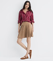 Petite Striped Poplin Everyday Oversized Shirt carousel Product Image 2