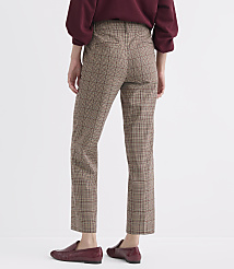 A person wearing plaid pants and burgundy loafers stands against a plain white background. carousel Product Image 2