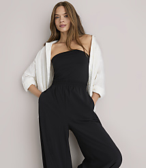 Petite Lou & Grey Wanderweave Strapless Balloon Pant Jumpsuit carousel Product Image 2