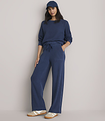 Petite Lou & Grey Garment Dyed Waffle Wide Leg Pants carousel Product Image 1
