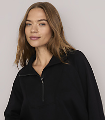 Petite Lou & Grey Scubasoft Half Zip Top carousel Product Image 2