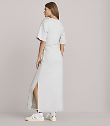 Petite Lou & Grey Heathered Scubasoft Side Pleated Maxi Dress carousel Product Image 3