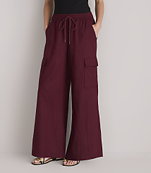 Petite Lou & Grey Linen Cotton Cargo Pants carousel Product Image 2