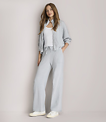 Petite Lou & Grey Garment Dyed Waffle Wide Leg Pants carousel Product Image 1