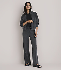 Petite Lou & Grey Garment Dyed Waffle Wide Leg Pants carousel Product Image 1