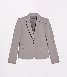 A light purple blazer with a single button closure is displayed against a plain white background. carousel Product Image 5