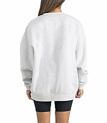 A person wearing a light gray sweatshirt and black shorts stands against a plain white background. carousel Product Image 3