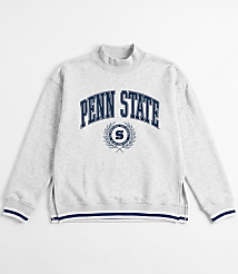 A light gray crewneck sweatshirt with "PENN STATE" emblazoned across the chest and a white background. carousel Product Image 3