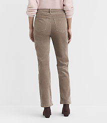 A person wearing tan corduroy pants and a pink sweater stands against a plain white background. carousel Product Image 2