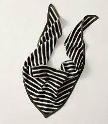 Haven Well Within Wool and Cashmere Striped Triangle Scarf carousel Product Image 1
