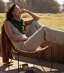 Haven Well Within Cashmere Oversized Triangle Scarf carousel Product Image 2