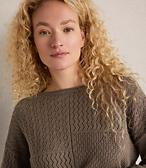 Haven Well Within Organic Cotton Mixed Stitch Roll Neck Sweater carousel Product Image 2