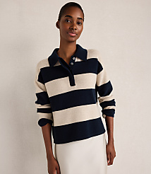 Haven Well Within Cashmere Rugby Striped Sweater carousel Product Image 1