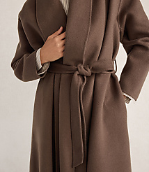 Haven Well Within Wool Blend Midi Coat with Removable Scarf carousel Product Image 3