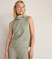 Haven Well Within Wide Rib Sleeveless Cowl Neck Top carousel Product Image 1