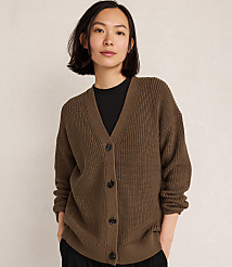 Haven Well Within Organic Cotton Shaker Stitch Cardigan carousel Product Image 1