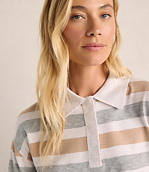 Haven Well Within Johnny Collar Striped Rugby Top carousel Product Image 3
