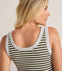 Haven Well Within Organic Cotton Essential Striped Scoop Neck Tank carousel Product Image 2