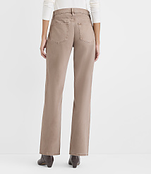 A person wearing a white top, tan wide-leg pants, and brown boots stands against a plain white background. carousel Product Image 3