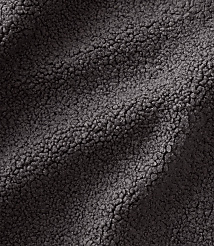 Dark grey, textured sherpa fleece fabric ripples across the foreground and background. carousel Product Image 4