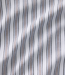 Vertical brown and grey stripes run across a white, undulating fabric background. carousel Product Image 4