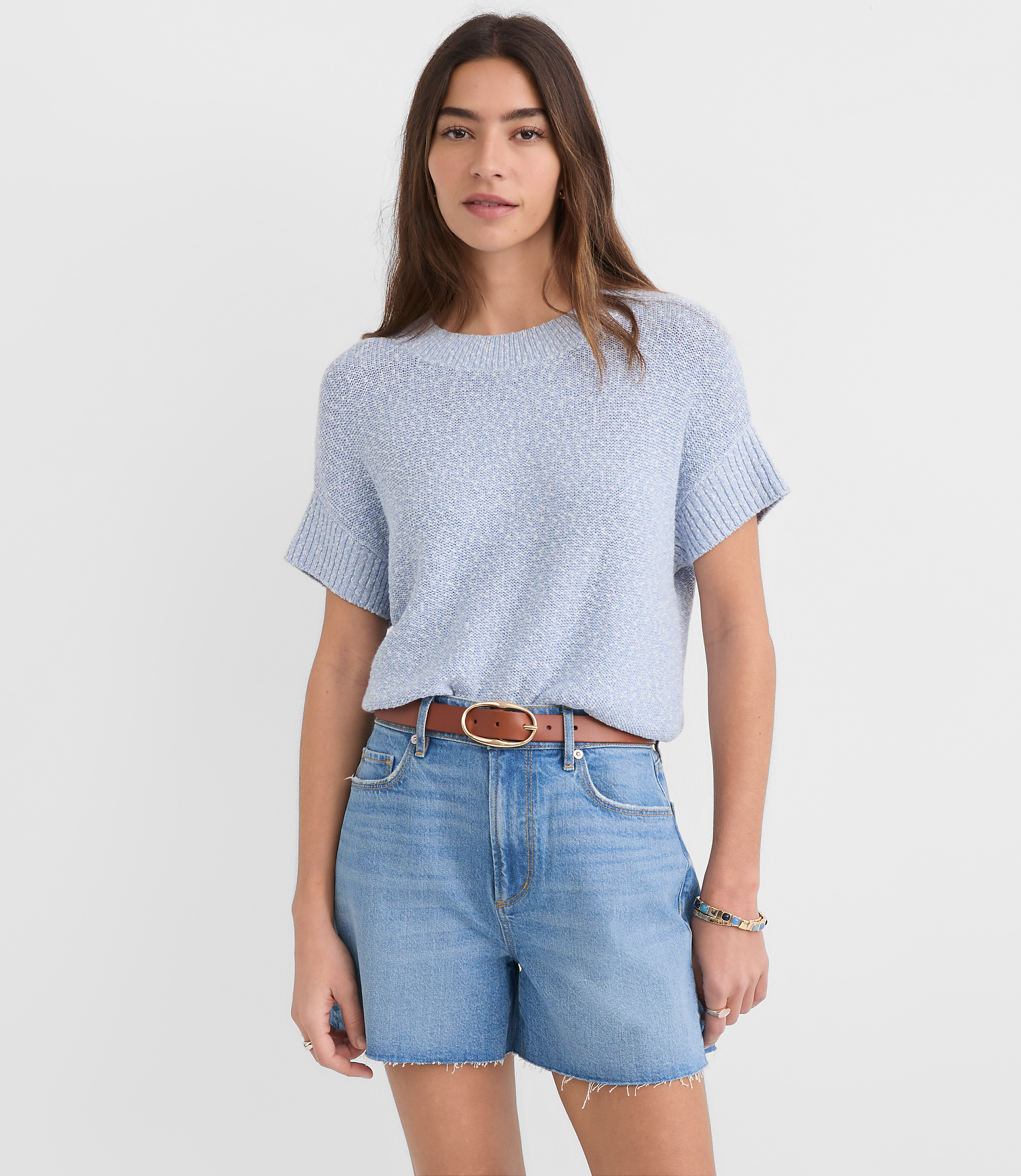 Ribtrim Wedge Sweater