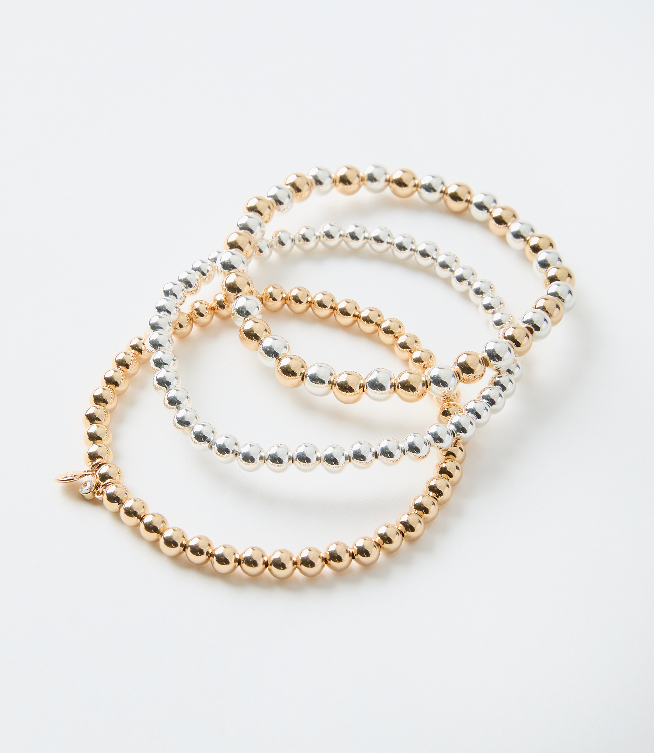 Mixed Metal Stretch Bracelet