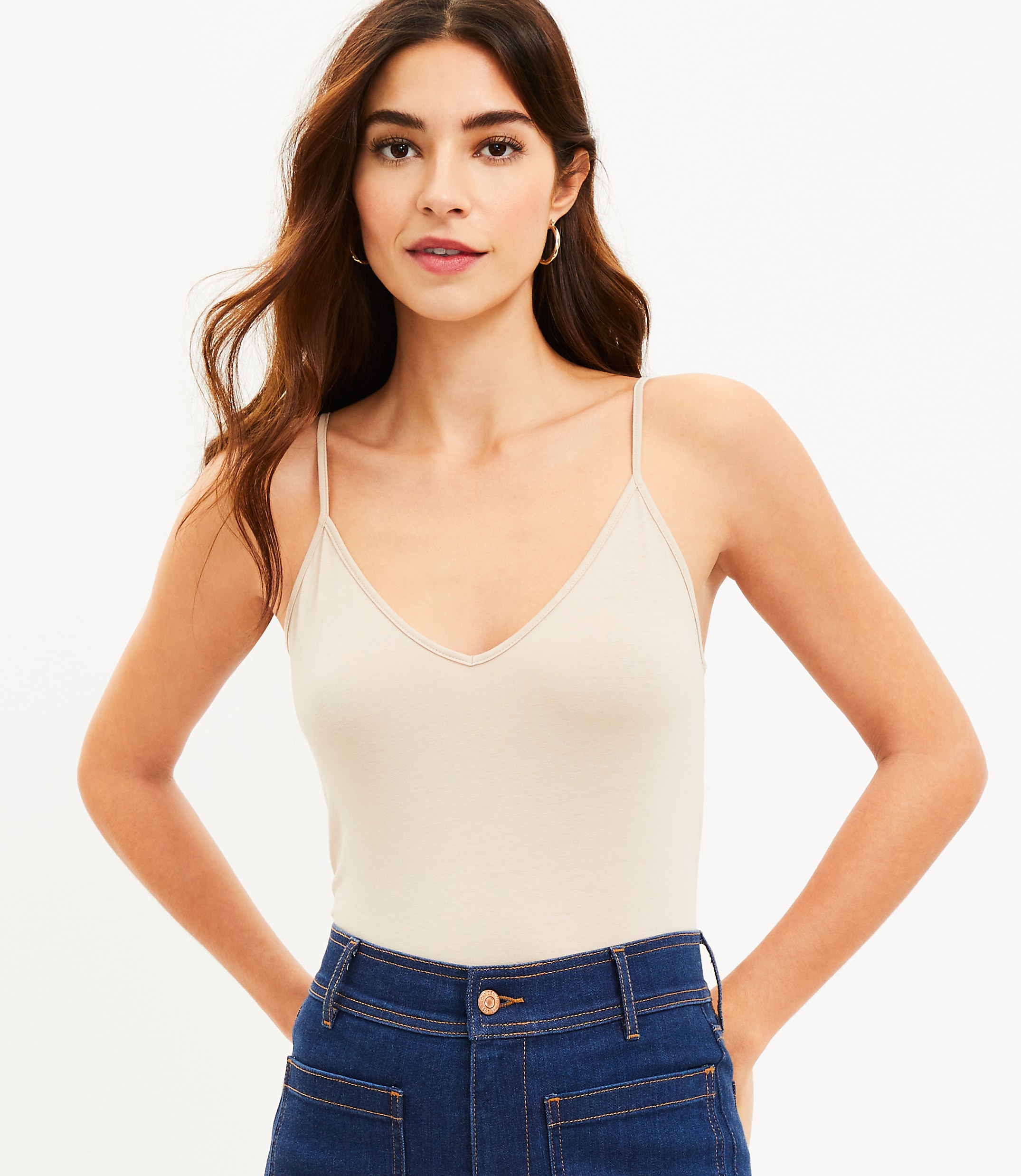 Petite V-Neck Layering Cami