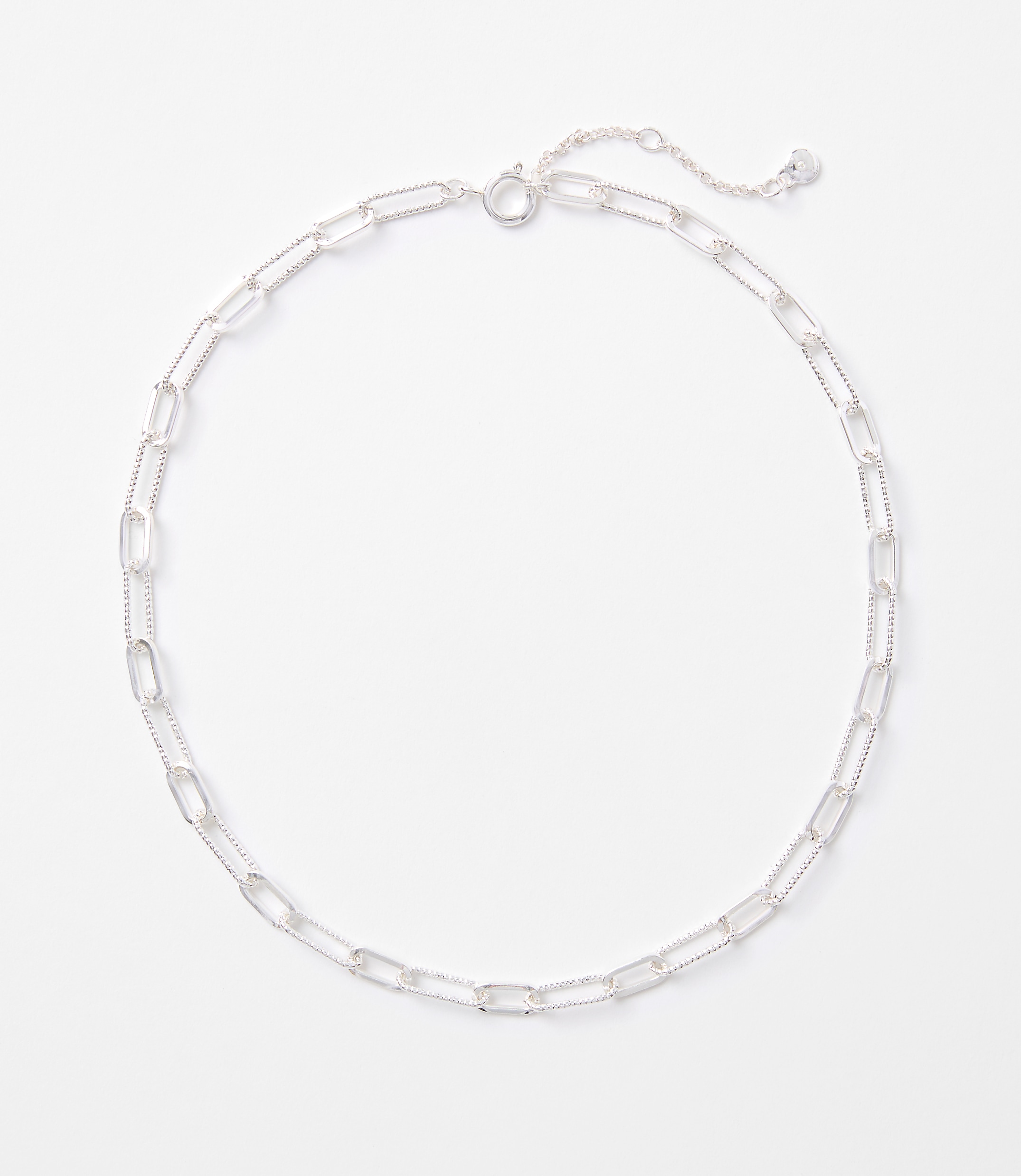 Textured Chain Link Necklace
