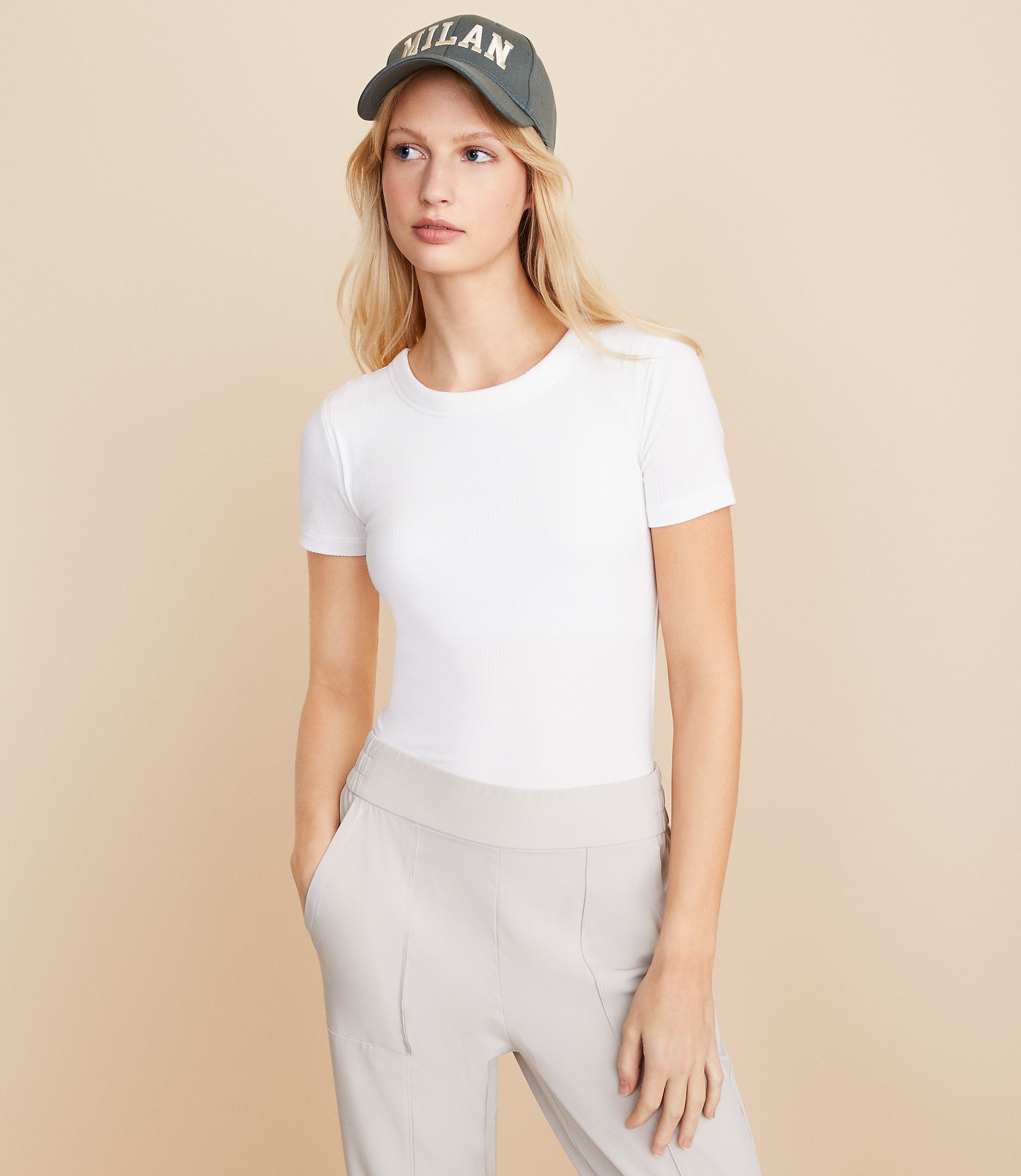 Lou & Grey Ribbed Bra Tee