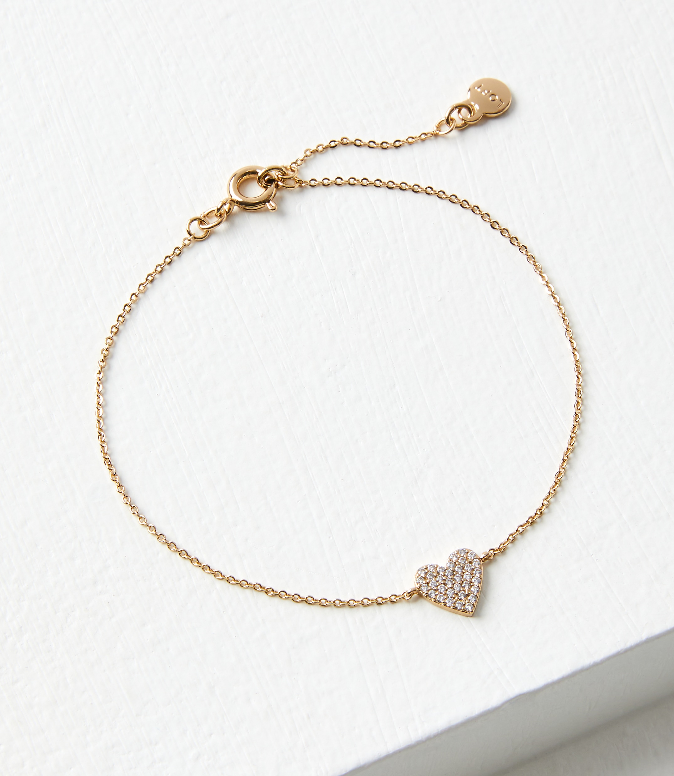 Demi Fine Pave Heart Bracelet