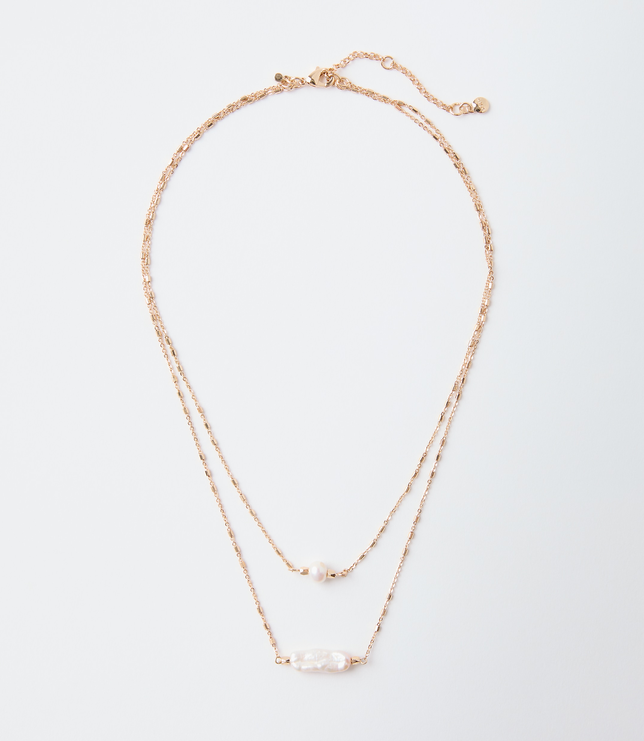 Pearlized Layered Necklace
