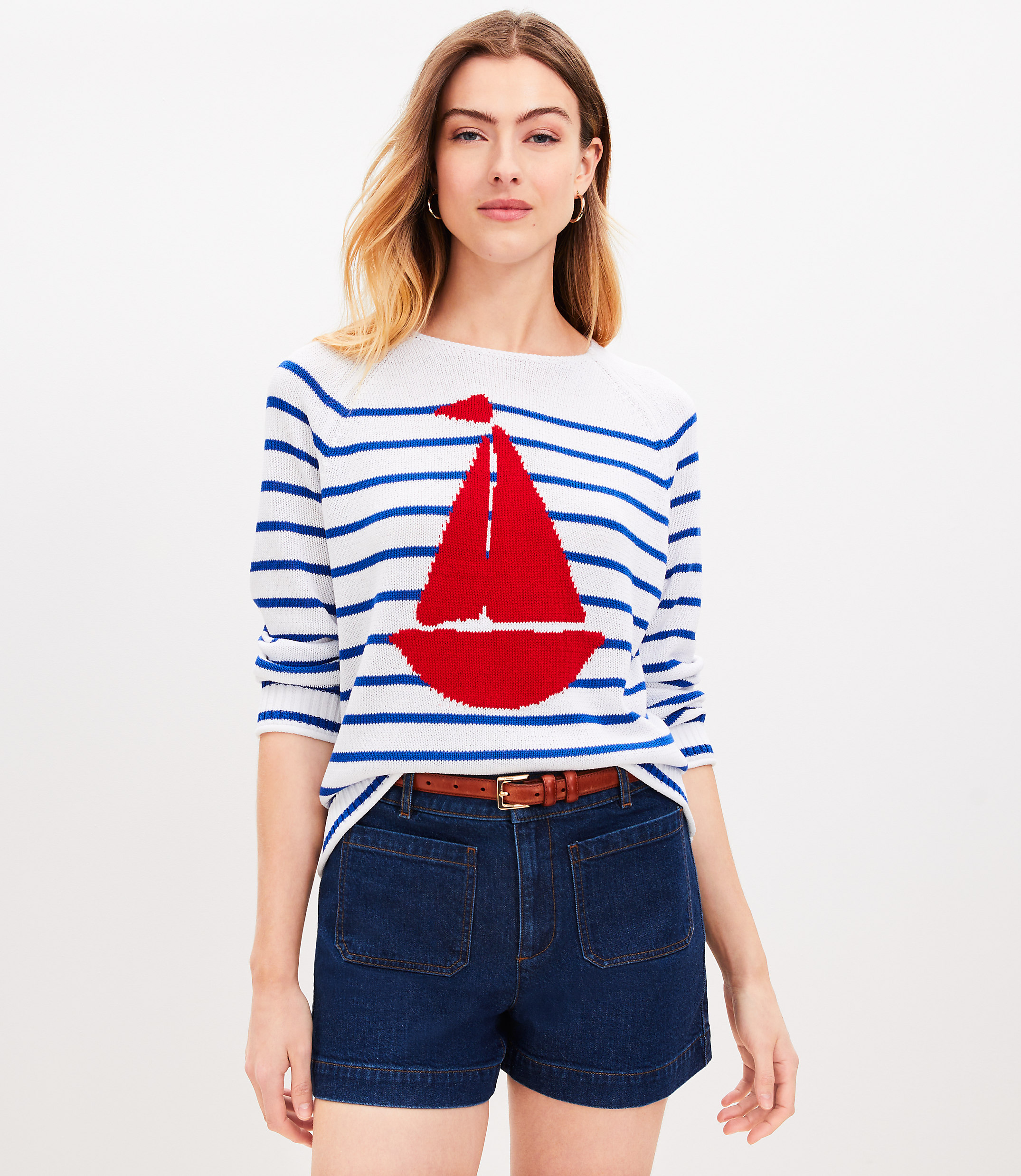 Petite Sailing Stripe Sweater
