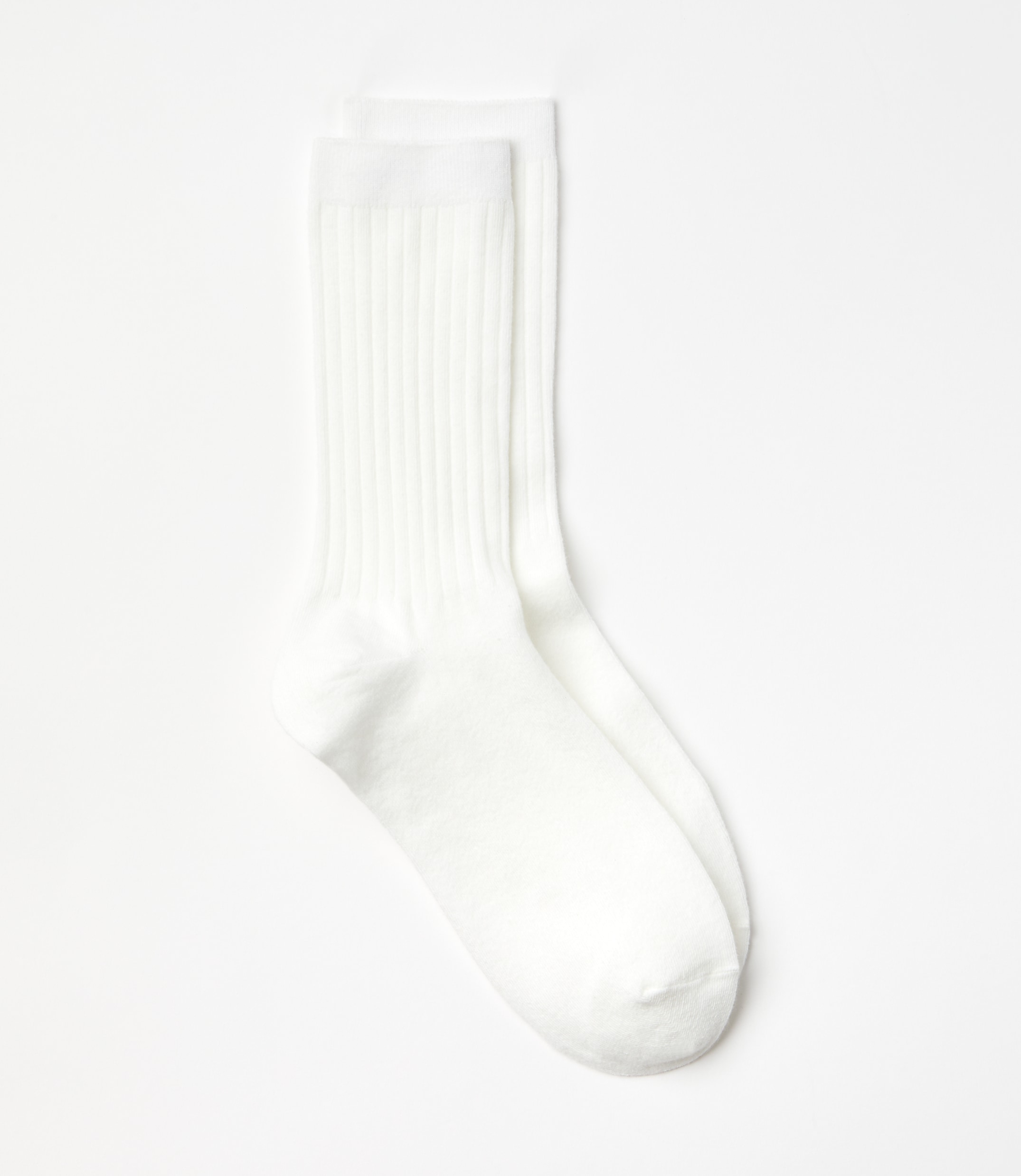Ribbed Crew Socks
